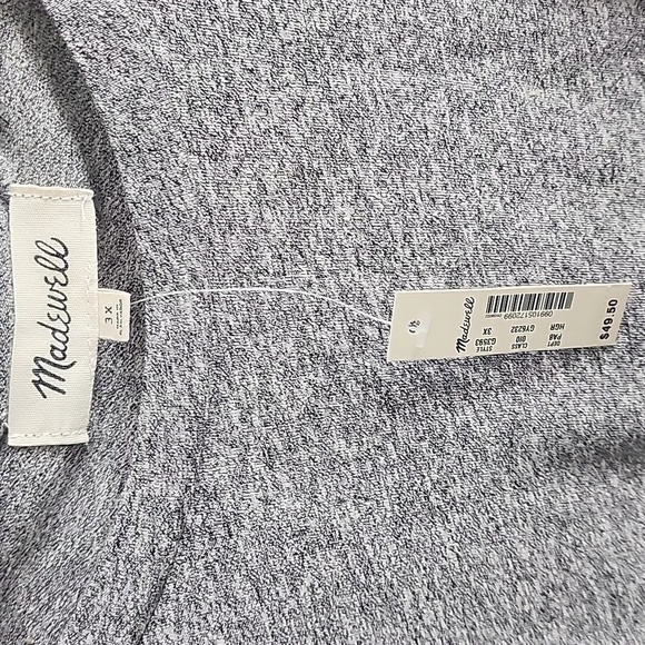 NWT Madewell Ex-boyfriend tee heather gray size 3x - Picture 4 of 5